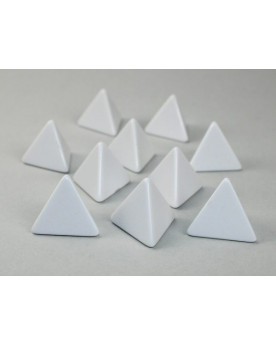 Set de 10 Dados Opaco Blanco - 4 Caras - Chessex