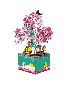 Puzzle 3D - Music Box - Cherry Blossom Tree - Rolife