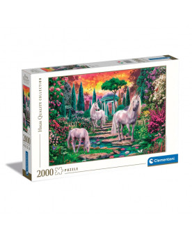 Puzzle 2000 piezas - Classical Garden Unicorns - Clementoni [32575]