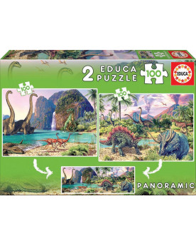 Puzzle 2x100 Piezas - Mundo...