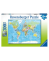 Puzzle 200 piezas XXL - Mapa del Mundo - Ravensburger