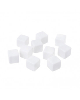 Set Dados Blancos 6 Caras -...