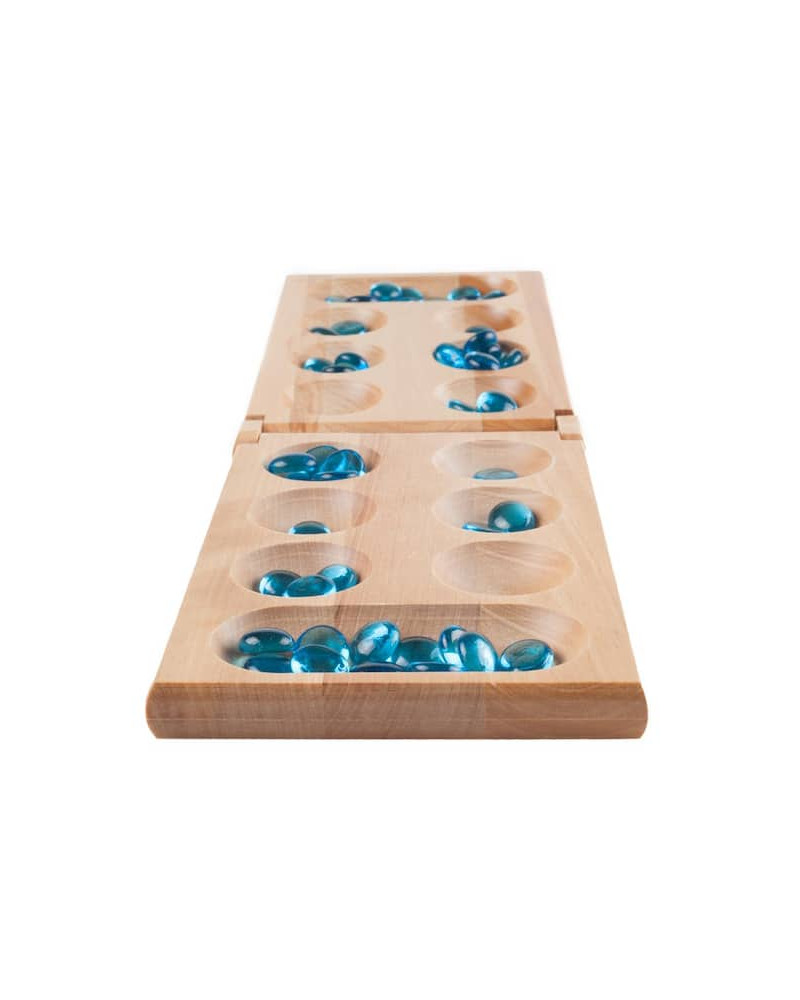 Mancala de Madera (Inglés)