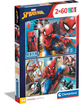 Puzzle 2x60 Piezas - Spiderman - Clementoni