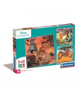 Puzzle 3x48 Piezas - Clásicos Disney - Clementoni