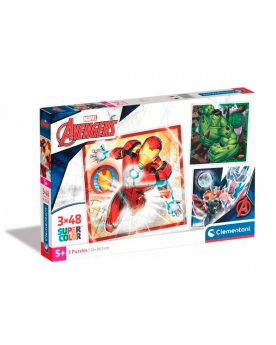 Puzzle 3x48 Piezas - Avengers - Clementoni