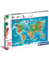 Puzzle 180 Piezas - Dinosaurs Map - Clementoni