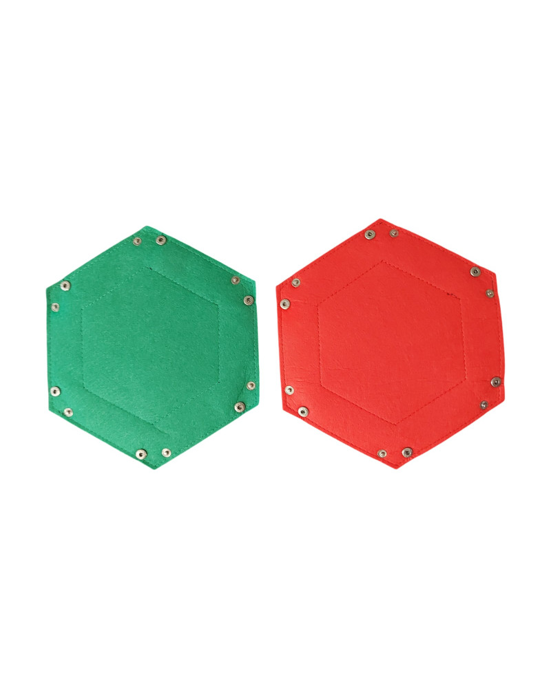 Bandeja Hexagonal Para Dados - Fieltro Premium