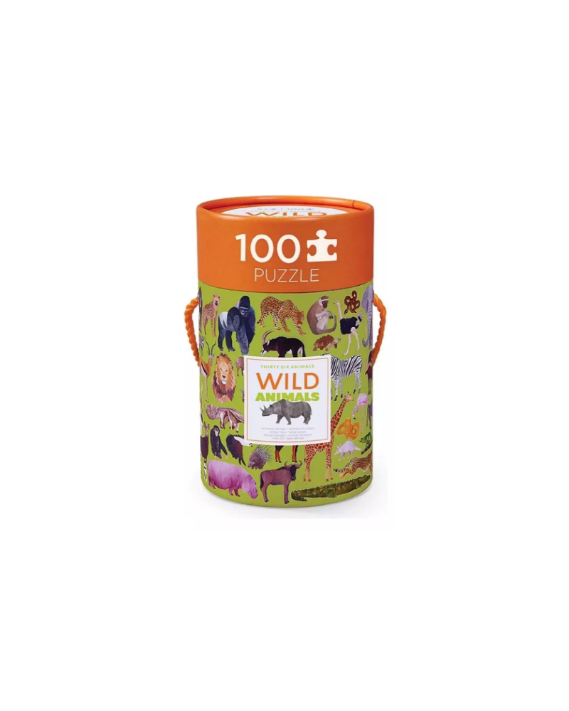 Puzzle 100 Piezas - Wild Animals - Crocodile Creek