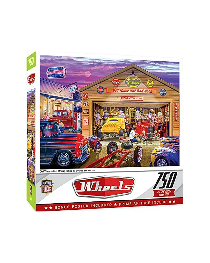 Puzzle 750 Piezas - Old Timer's Hot Rods - Master Pieces