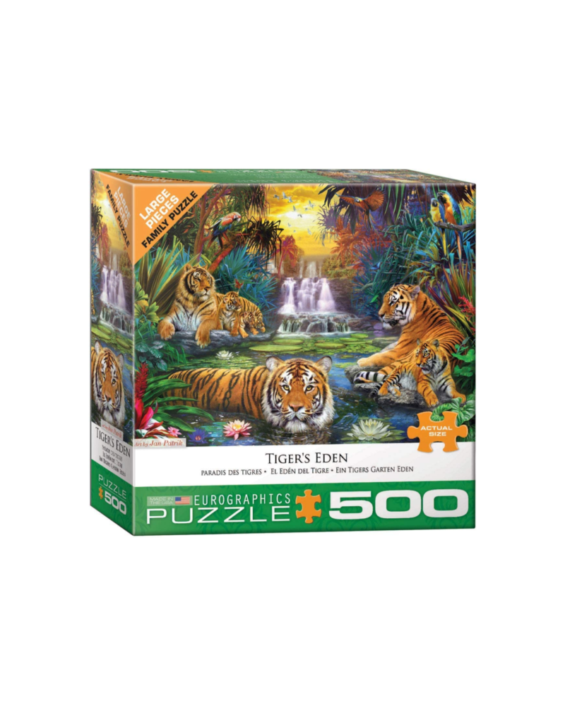 Puzzle 500 piezas - Tiger's Eden - Eurographics