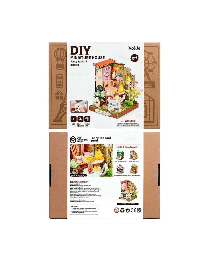 Puzzle 3D - Casita en Miniatura - Fancy Tea Yard - Rolife