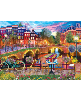 Puzzle 1000 Piezas - Amsterdam Lights - Master Pieces