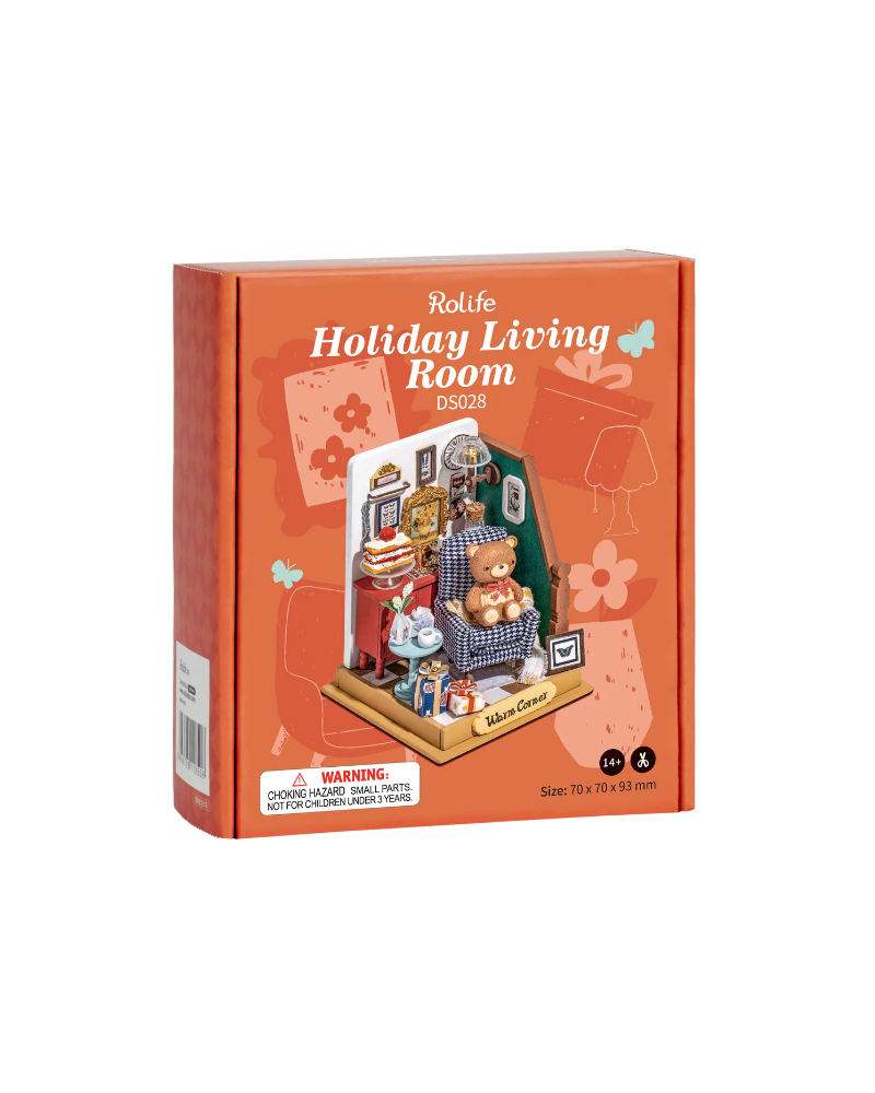 Puzzle 3D - Casita en Miniatura - Holiday Living Room - Rolife