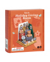 Puzzle 3D - Casita en Miniatura - Holiday Living Room - Rolife