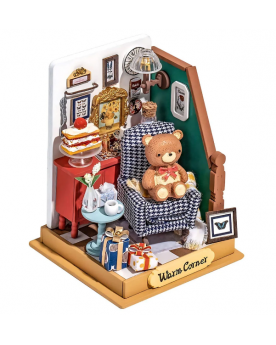 Puzzle 3D - Casita en Miniatura - Holiday Living Room - Rolife