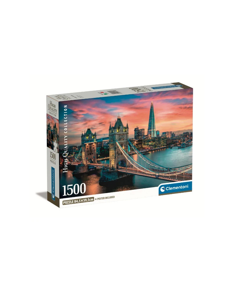 Puzzle 1000 piezas - Tower Bridge at Night  - Clementoni [39772]