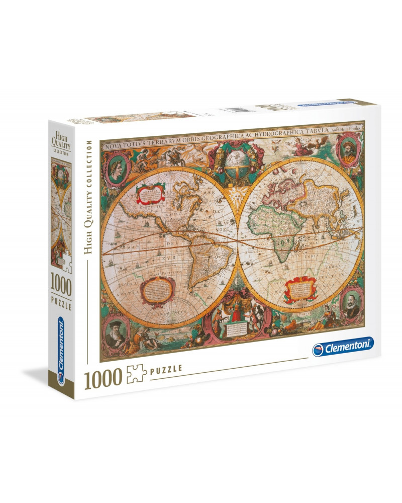 Puzzle 1000 piezas - Old Map - Clementoni