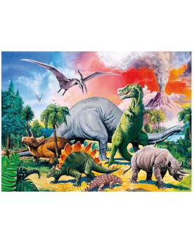 Puzzle 100 piezas XXL - Bajo los Dinosaurios - Ravensburger