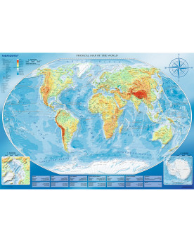 Puzzle 4000 piezas - Large Physical Map of the World - Trefl